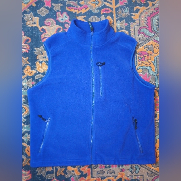 Vintage L.L Bean Fleece Zip Front Vest - Picture 1 of 3